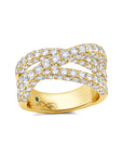 Diamond 3 Sided Triple Ring