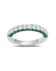 Emerald & Diamond 3 Sided Half Band