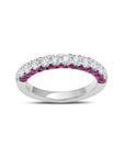 Ruby & Diamond 3 Sided Half Band
