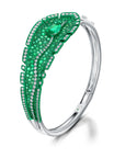 Emerald Folha Bangle