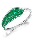 Emerald Folha Bangle