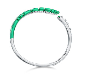 Emerald Folha Bangle
