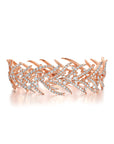 White Diamond Folha Bracelet