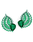 Large Asa Emerald Pera Earrings