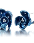 Blue Titanium Orchid Earrings