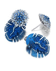 Blue Sapphire Folha Earrings & Jackets