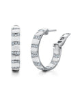 Alma Dos Rios Diamond Hoop Earrings