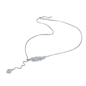 Diamond Folha Samambaia Lariat