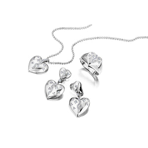 Diamond Coração Earrings