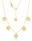 Alma Dos Rios Diamond 5 Charm Necklace
