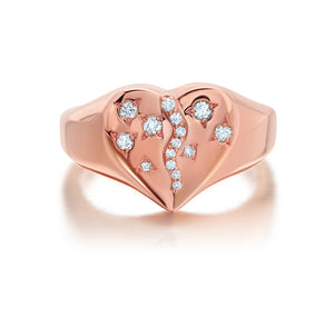 Diamond Coração Ring
