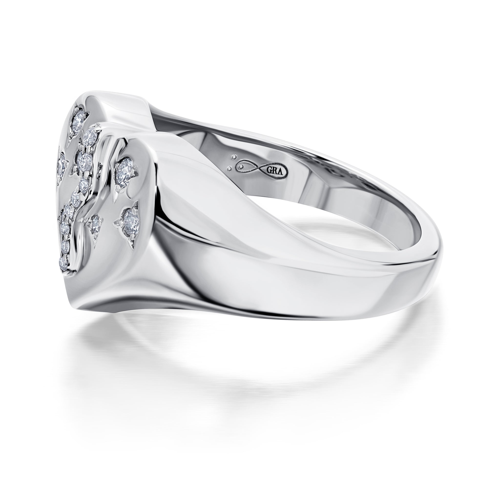 Diamond Coração Ring