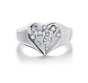 Diamond Coração Ring