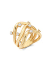 Ouro Rio Triple Diamond Band Ring