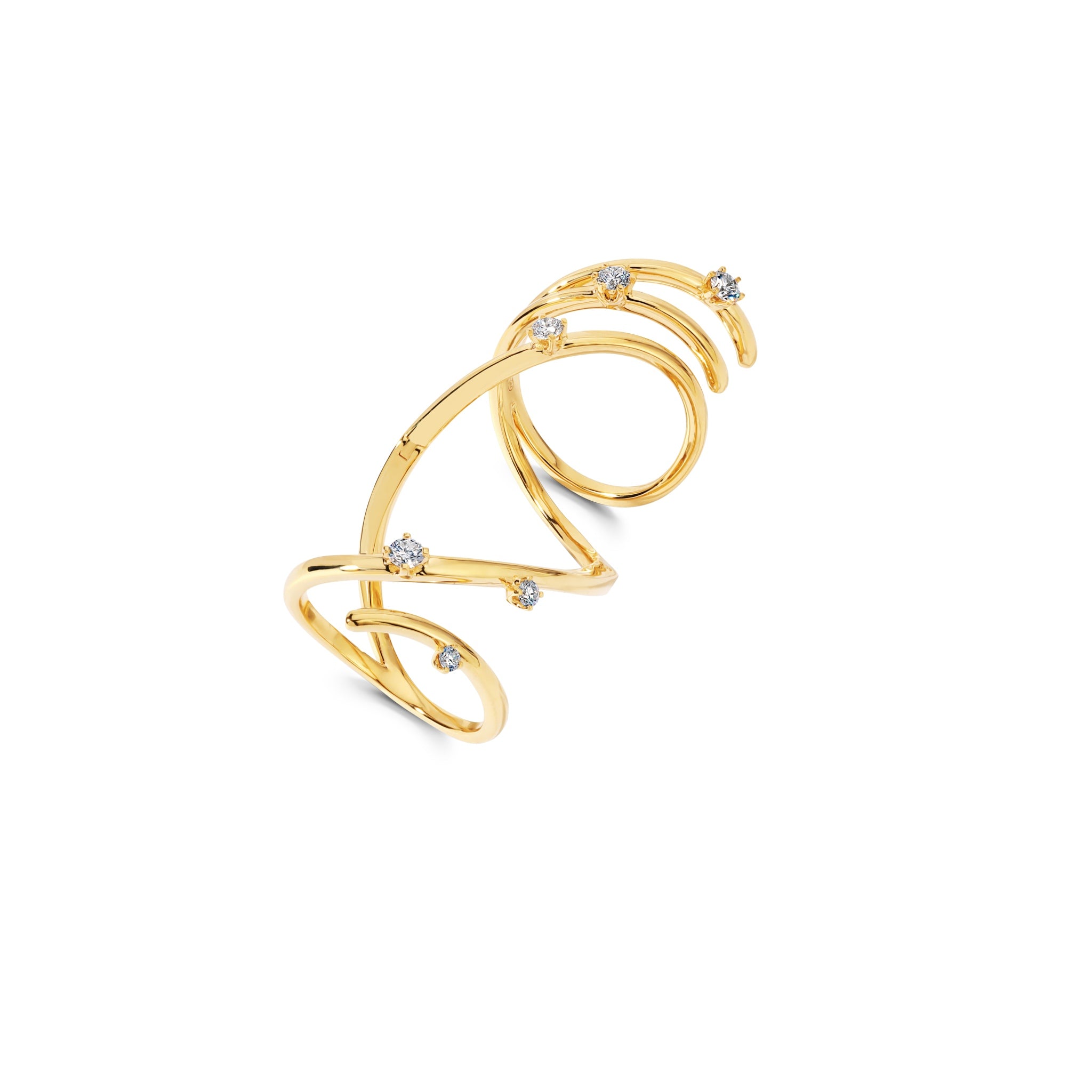 Ouro Rio Mega Swirl Diamond Ring