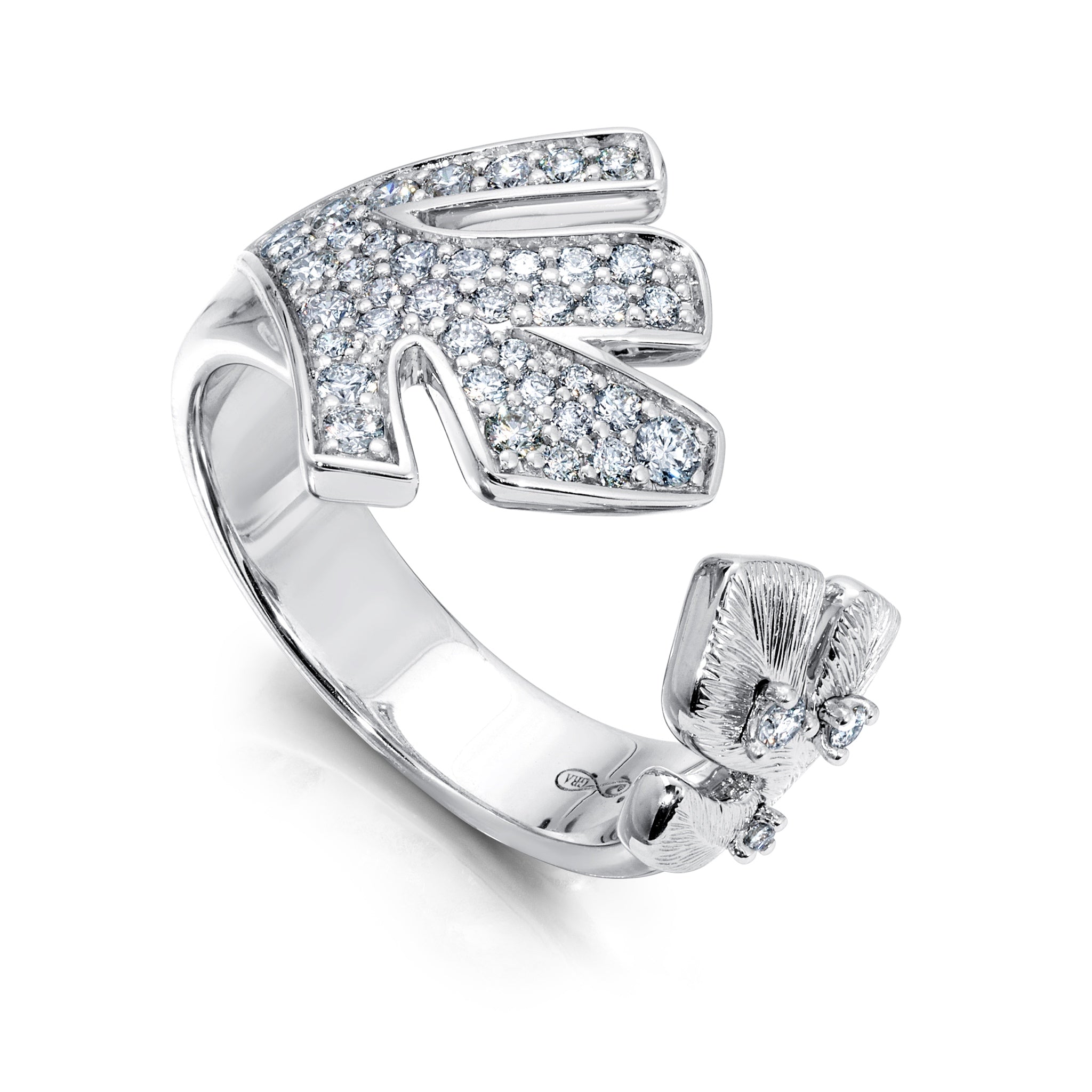 Diamond Open Samambaia Ring