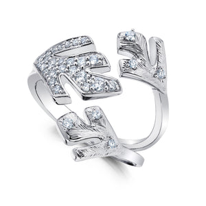 Diamond Triple Samambaia Ring
