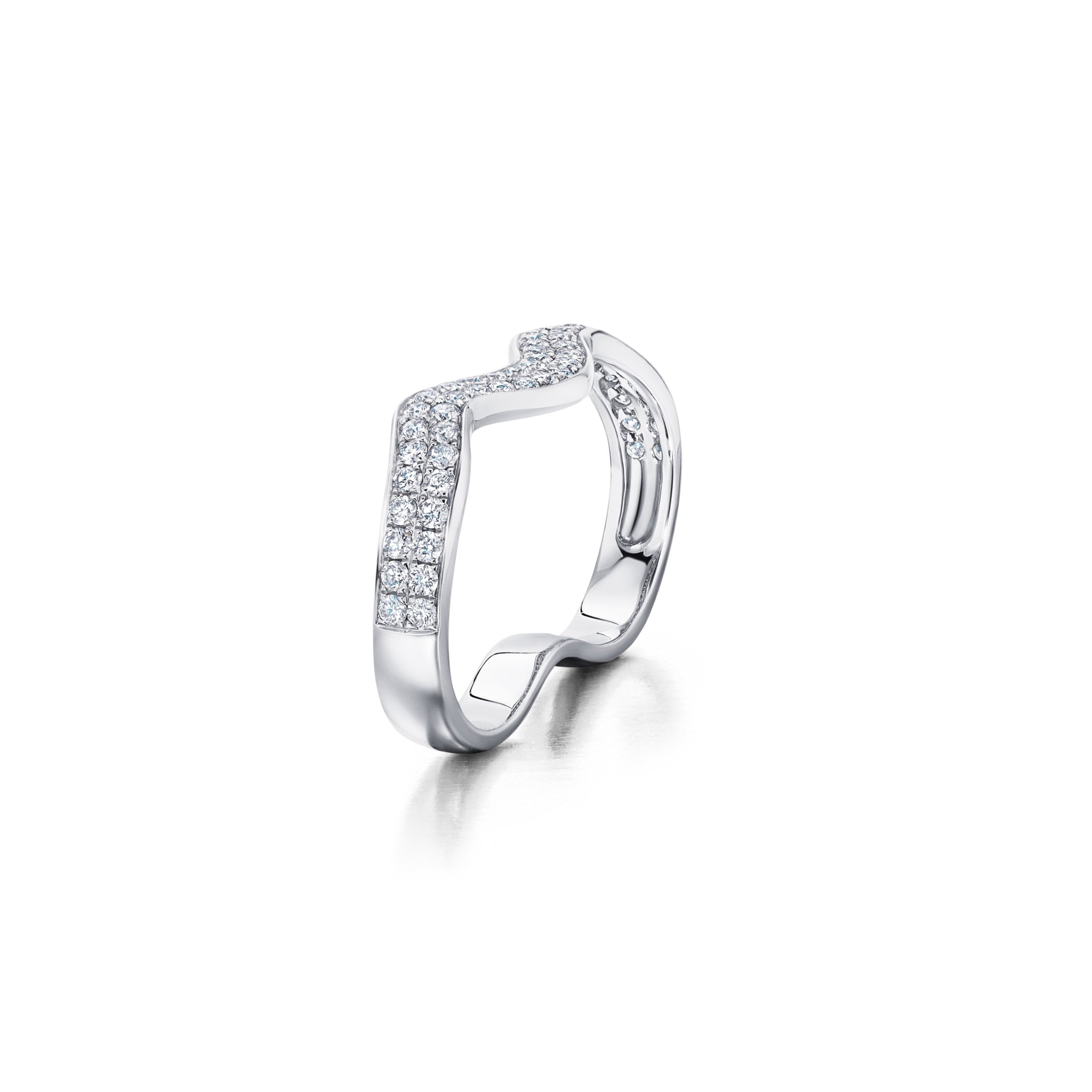 Rio Diamond Double Finger Ring