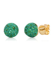 Emerald Bahia Stud Earrings