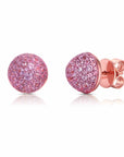 Large Pink Sapphire Bahia Stud Earrings