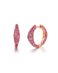 Pink Sapphire Bahia Hoop Earrings