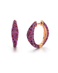 Rhodolite Bahia Hoop Earrings