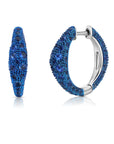 Blue Sapphire Bahia Hoop Earrings