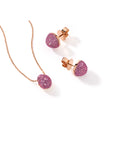 Large Pink Sapphire Bahia Stud Earrings