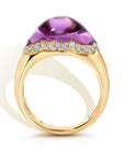 Amethyst and Diamond Bahia Ring