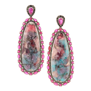Paraiba Obsession in Red Earrings