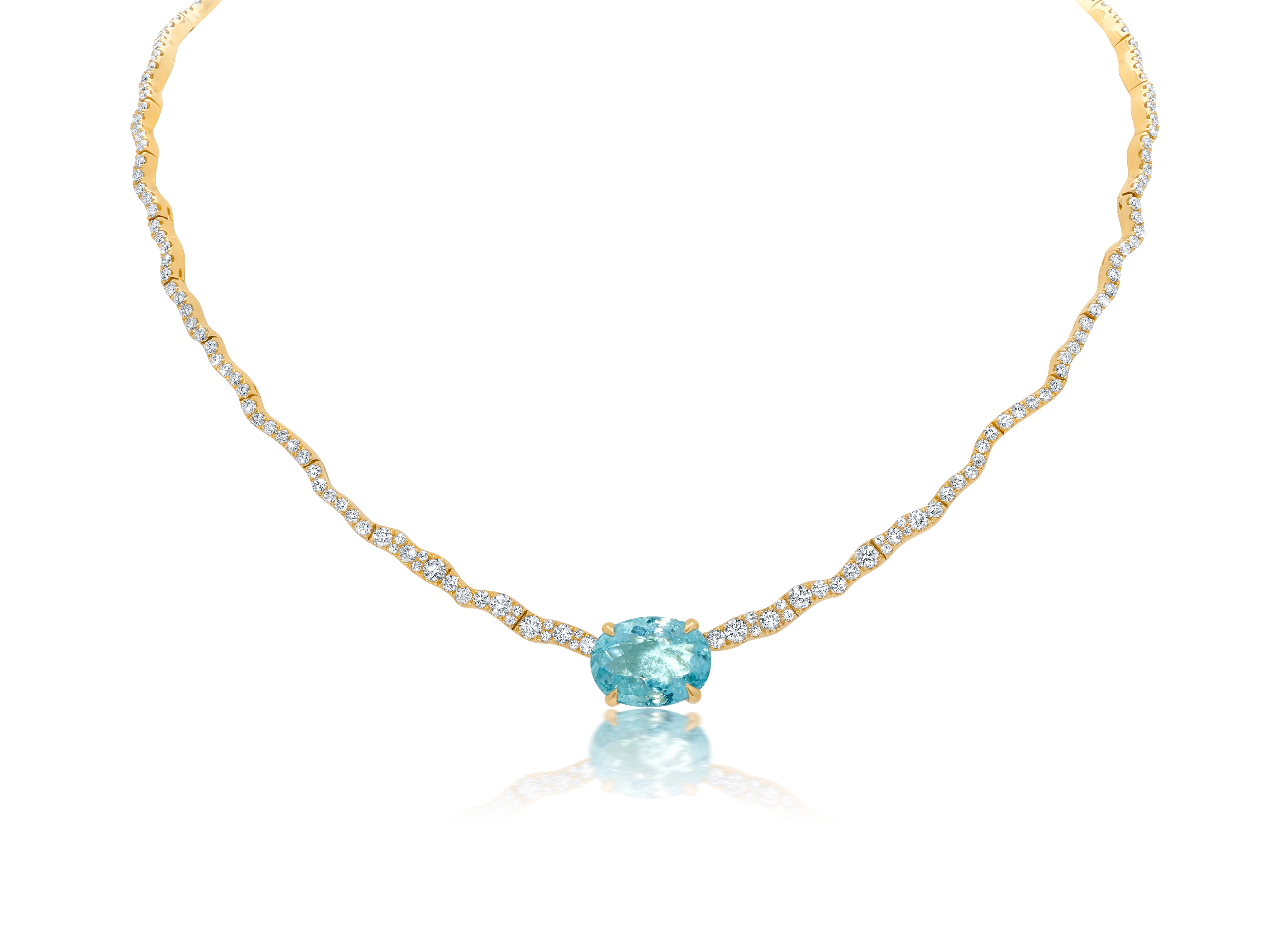 Paraiba &amp; Diamond Rio Necklace