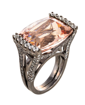 Old World in Morganite Ring