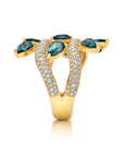 Graziela Tourmaline & Diamond Vine Ring