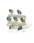 Graziela Tourmaline & Diamond Vine Ring