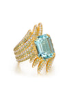 Aquamarine Pássaro Ring