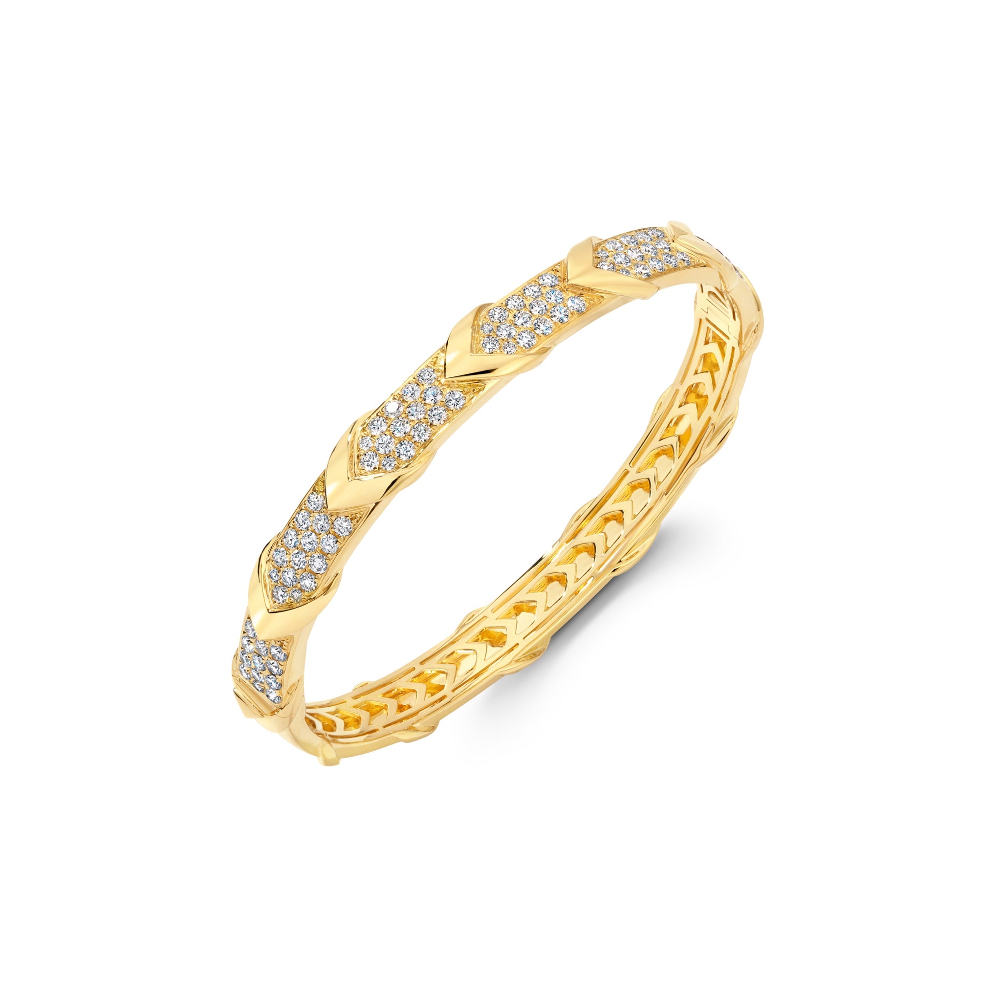 Diamond Chevron Rein Bangle