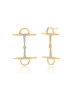 Diamond Bit Drop Earrings