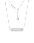 Diamond Engravable Name Plate Necklace