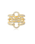 Diamond Halter Statement Ring