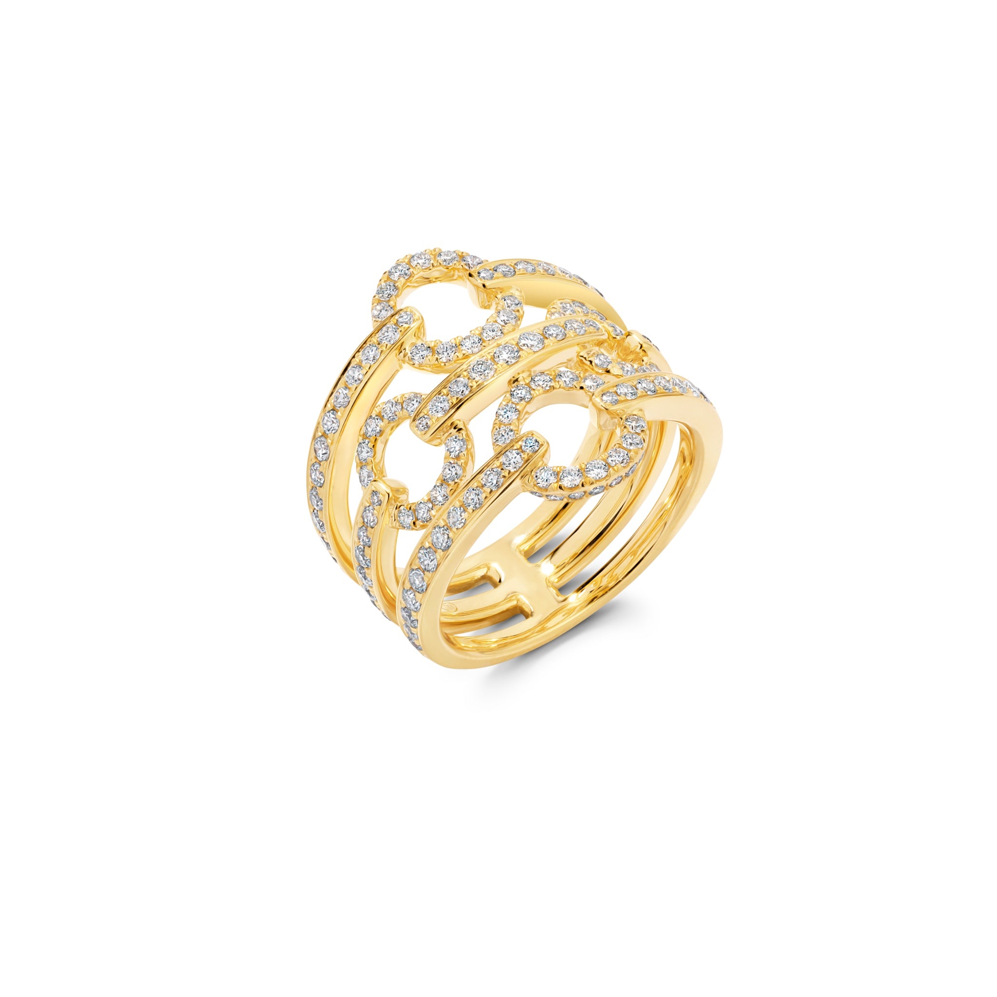 Diamond Halter Statement Ring