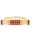 Ruby & Diamond Cavaletti Ring