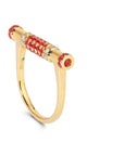 Ruby & Diamond Cavaletti Ring