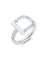 Diamond Stirrup Ring