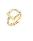 Diamond Stirrup Ring
