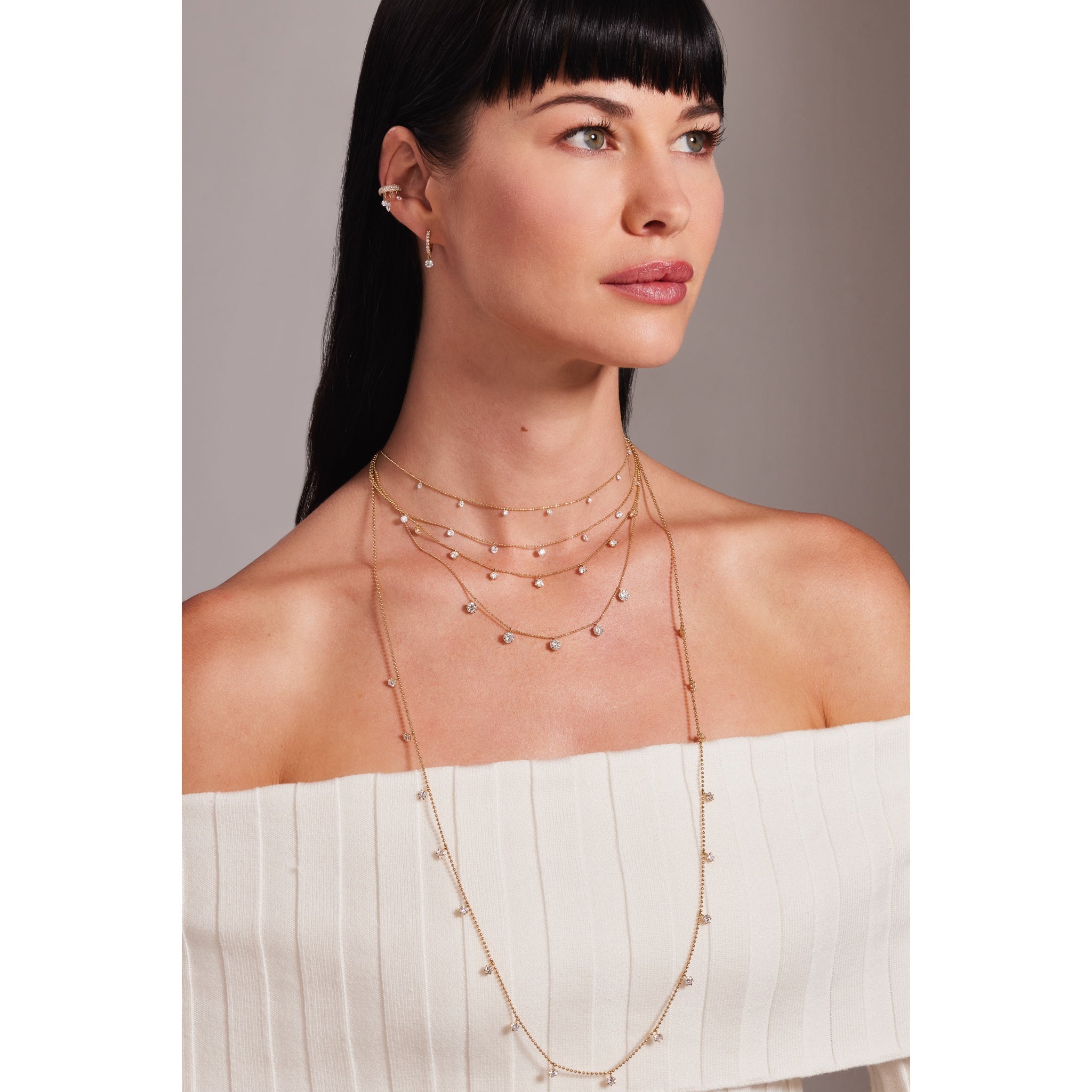 Instagram An Old Soul Jewelry Large Floating Diamond Necklace