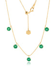 3.5 Carat Emerald Floating Necklace