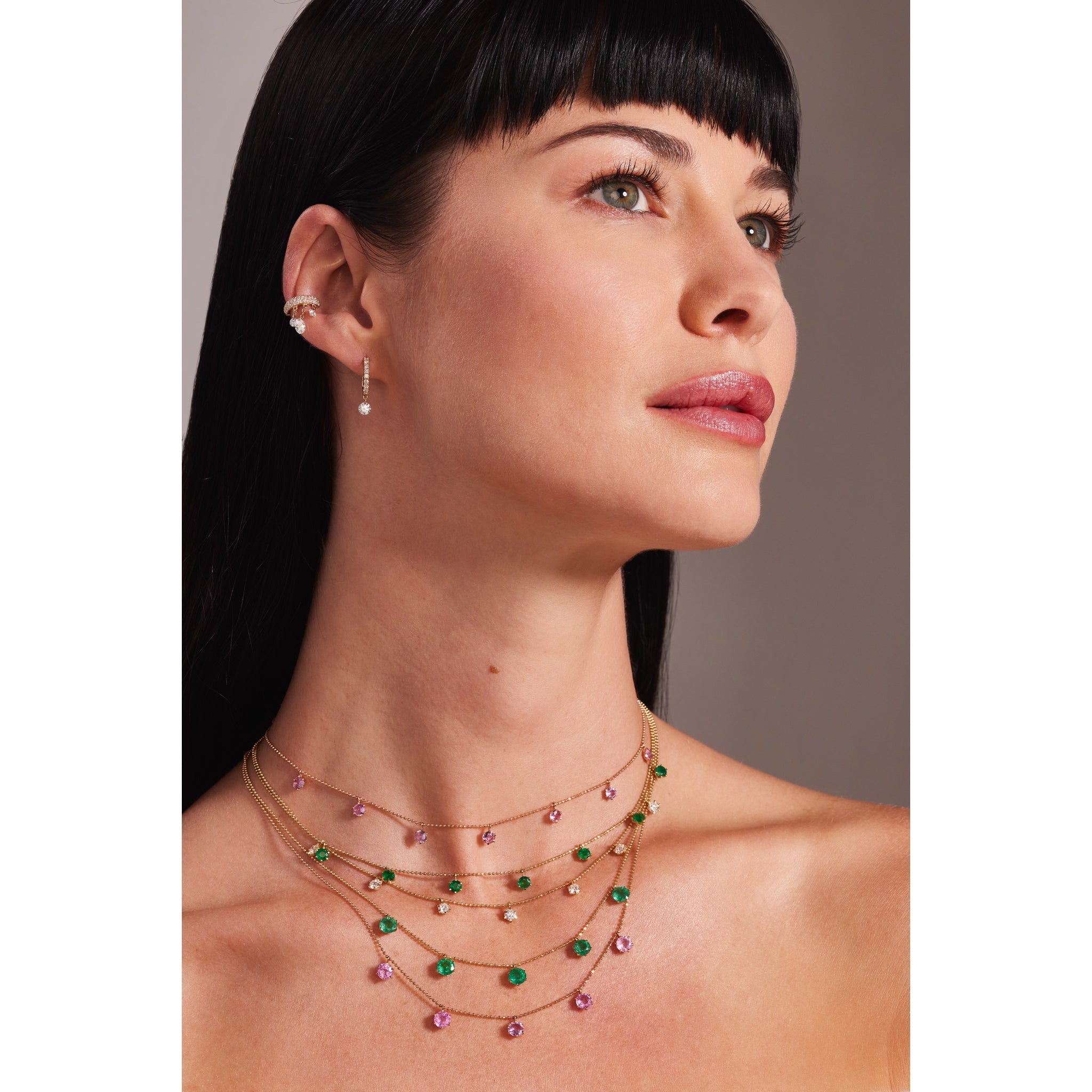 2ct Emerald Floating Necklace