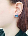 Rio Diamond & Blue Sapphire Earrings