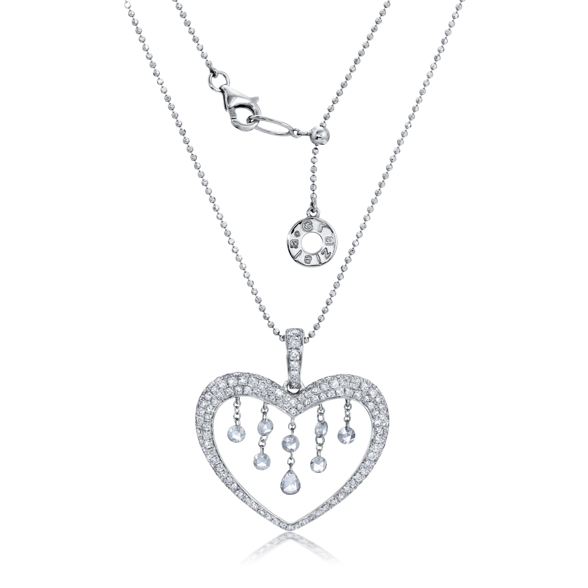 Have A Heart Pavè Floating Diamond Pendant