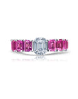 Diamond and Pink Sapphire Ring